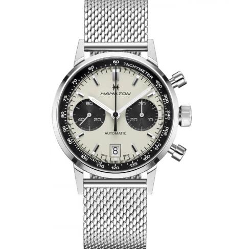 Replica Hamilton Intra-Matic 68 Auto Chrono Stainless Steel / Silver / Mesh Watch H38416111