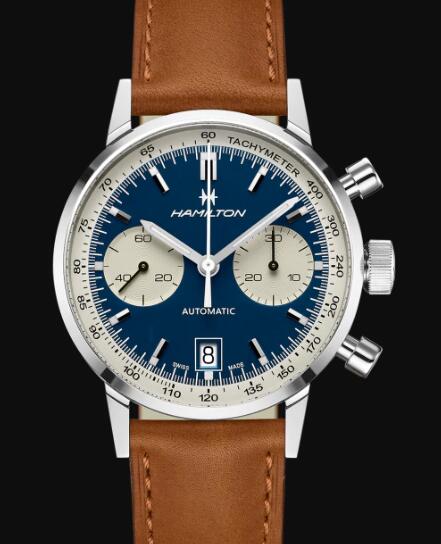 Hamilton Watch American Classic Intra-Matic Auto Chrono blue dial Replica Cheap Price H38416541