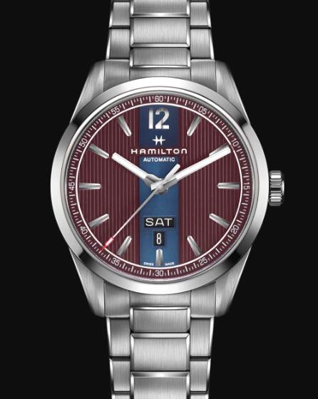 Hamilton Broadway Automatic Watch Day Date - Aubergine Dial Review Replica Cheap Price H43515175