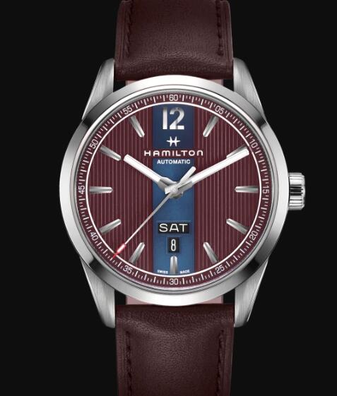 Hamilton Broadway Automatic Watch Day Date - Aubergine Dial Review Replica Cheap Price H43515875