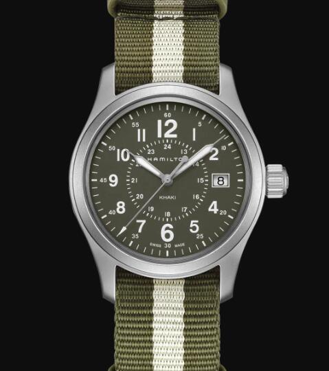 Hamilton Khaki Field Quartz Watch Green Dial Replica Watch H68201063