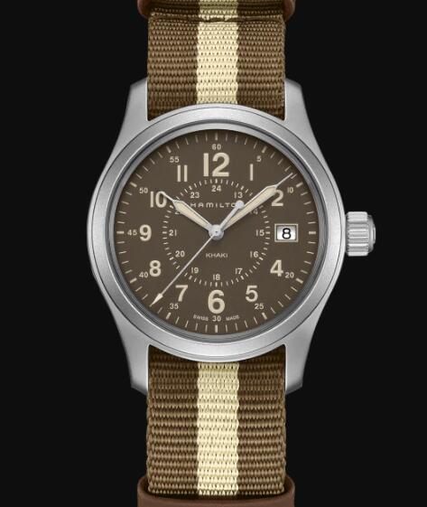 Hamilton Khaki Field Quartz Watch Brown Dial Replica Watch H68201093