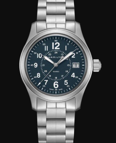 Hamilton Khaki Field Quartz Watch Blue Dial Replica Watch H68201143