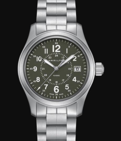 Hamilton Khaki Field Quartz Watch Green Dial Replica Watch H68201163