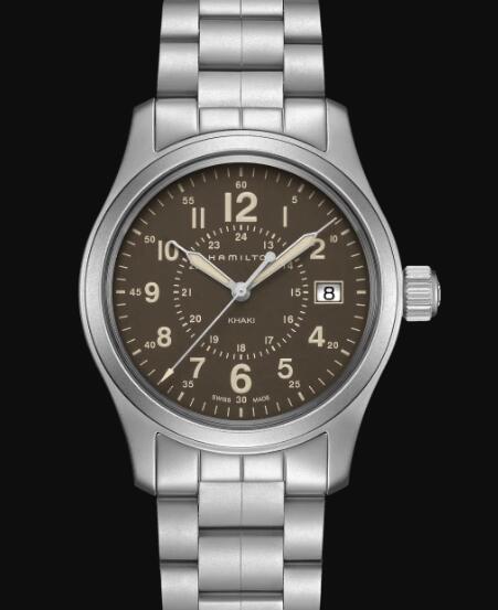 Hamilton Khaki Field Quartz Watch Brown Dial Replica Watch H68201193