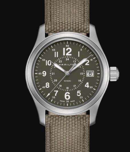 Hamilton Khaki Field Quartz Watch Green Dial Replica Watch H68201963
