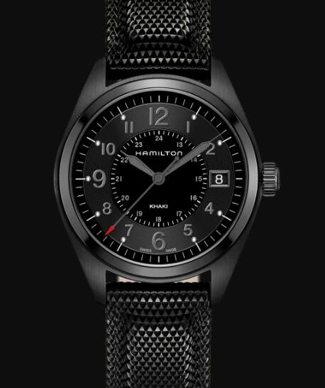 Hamilton Khaki Field Quartz Watch Black Dial Replica Watch H68401735
