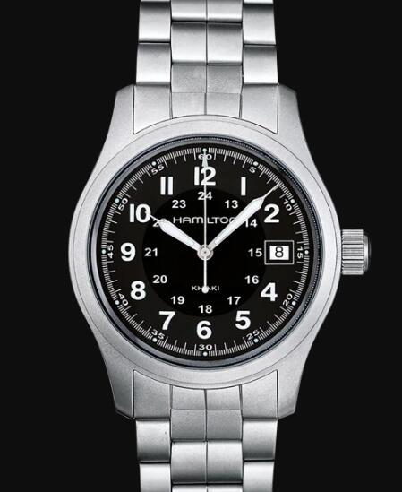 Hamilton Khaki Field Quartz Watch Black Dial Replica Watch H68411133