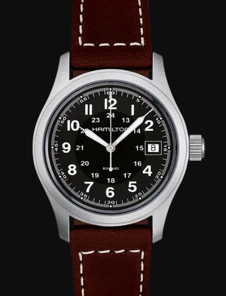 Hamilton Khaki Field Quartz Watch Black Dial Replica Watch H68411533