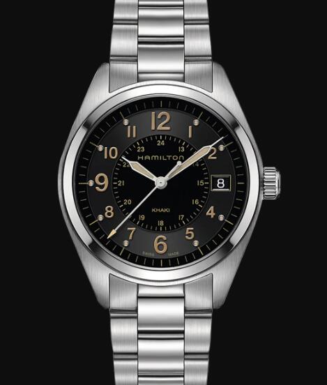 Hamilton Khaki Field Quartz Watch Black Dial Replica Watch H68551133