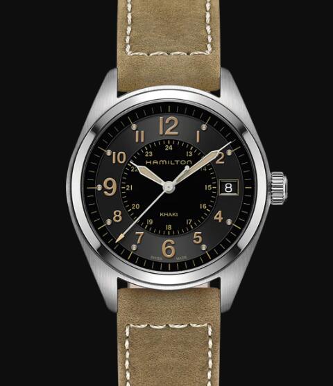 Hamilton Khaki Field Quartz Watch Black Dial Replica Watch H68551833