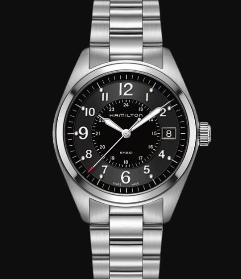 Hamilton Khaki Field Quartz Watch Black Dial Replica Watch H68551933
