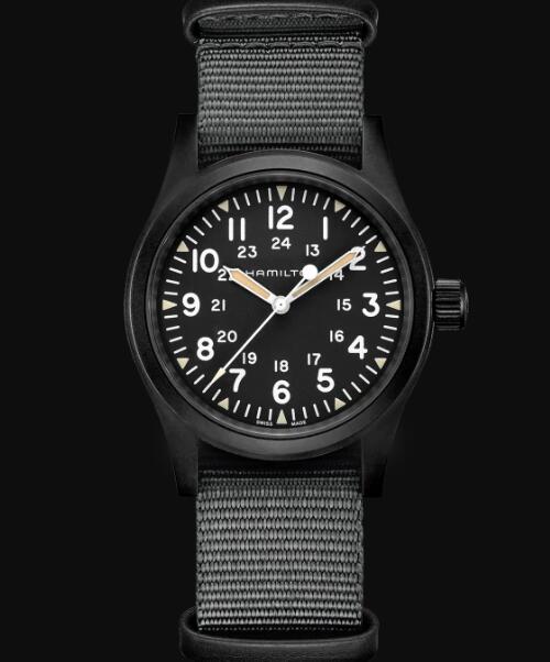 Hamilton Khaki Field Mechanical Watch Black Dial Replica Watch H69409930