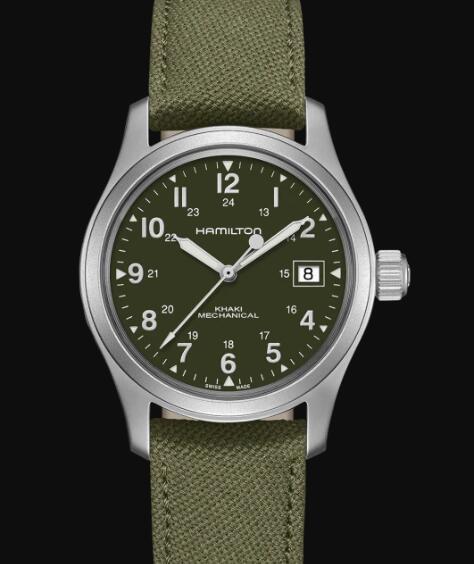 Hamilton Khaki Field Mechanical Watch Green Dial Replica Watch H69439363