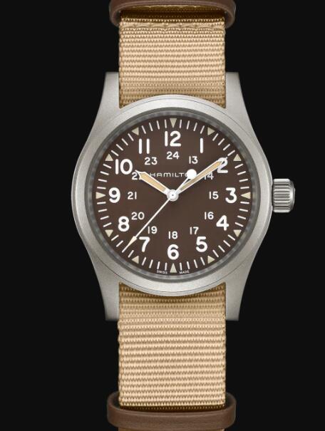 Hamilton Khaki Field Mechanical Watch Brown Dial Replica Watch H69439901