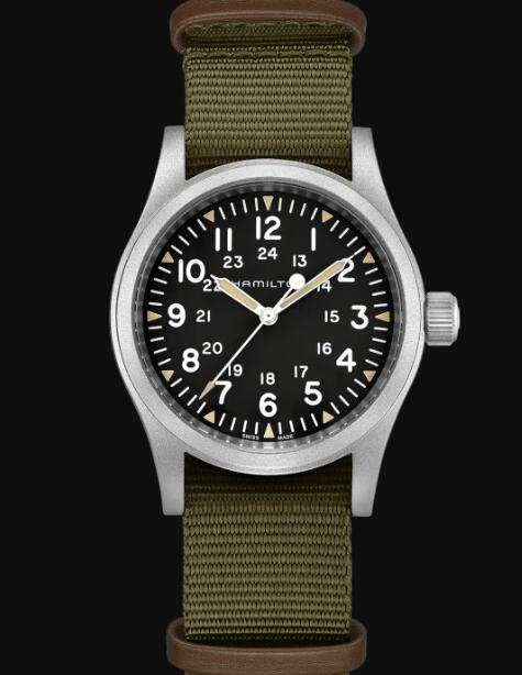 Hamilton Khaki Field Mechanical Watch Black Dial Replica Watch H69439931