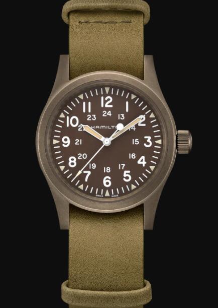 Hamilton Khaki Field Mechanical Watch Green Dial Replica Watch H69449861