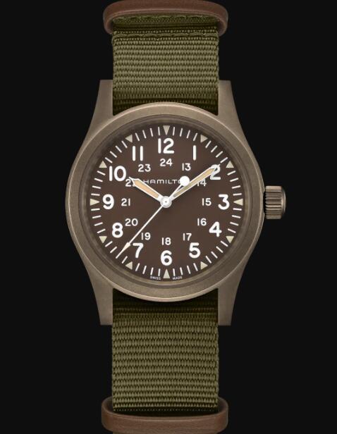 Hamilton Khaki Field Mechanical Watch Green Dial Replica Watch H69449961