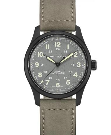 Hamilton Khaki Field Titanium Auto 38 PVD Replica Watch H70215880