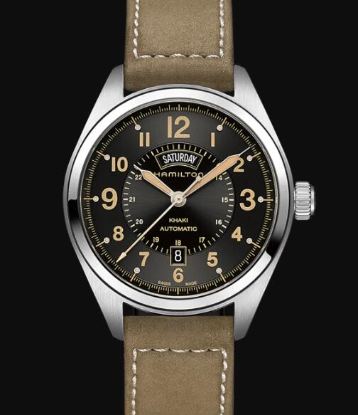 Hamilton Khaki Field Automatic Watch Day Date Black Dial Replica Watch H70505833