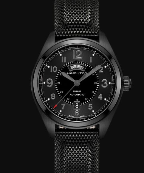 Hamilton Khaki Field Automatic Watch Day Date Black Dial Replica Watch H70695735