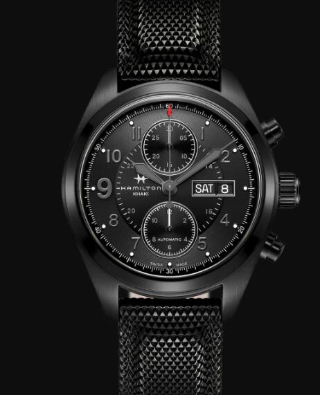 Hamilton Khaki Field Chronometer Watch Black Dial Replica Watch H71626735