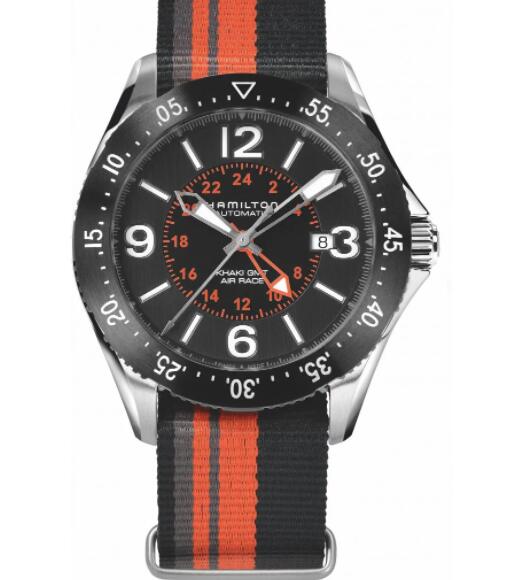 Hamilton Khaki Aviation Khaki Pilot GMT Auto Replica Watch H76755131