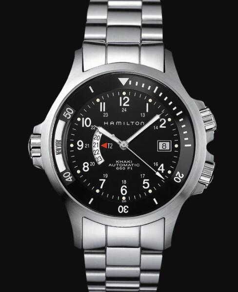 Hamilton Khaki Navy Review GMT Automatic Watch Replica H77615133