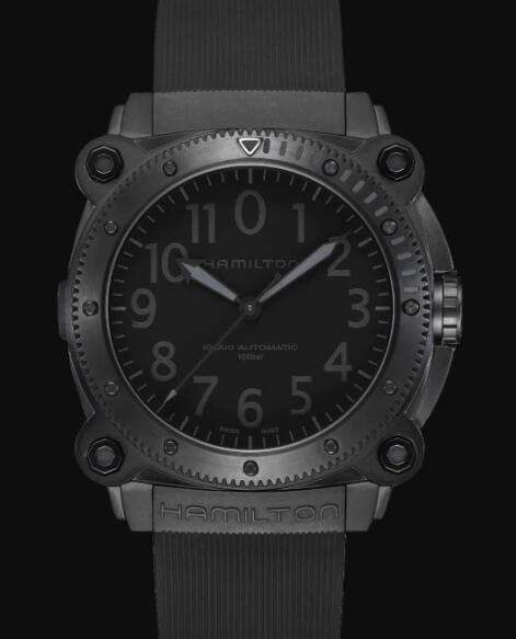 Hamilton Khaki Navy Review Khaki BeLOWZERO Automatic Titanium Watch Replica H78505330