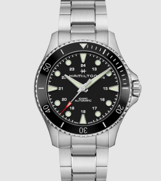 Replica Hamilton Khaki Navy Scuba Auto Watch Black Dial 43mm H82515130