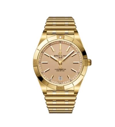 Breitling Chronomat Automatic 36 Victoria Beckham Yellow Gold Sand Replica Watch K103801A1A1K1