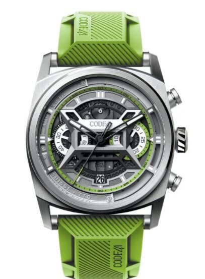 Code41 NB24 Titanium Green Replica Watch NB24-42-TI5-GN