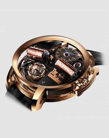 Replica Jacob and Co Opera Godfather Musical Tourbillon Rose Watch OP110.40.AG.AB.A