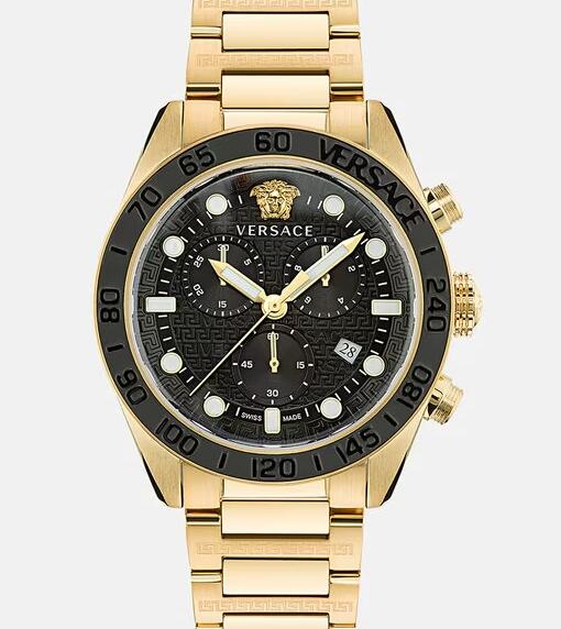 Versace Greca Dome Chrono Watch for Men Replica PVE6K005-P0023