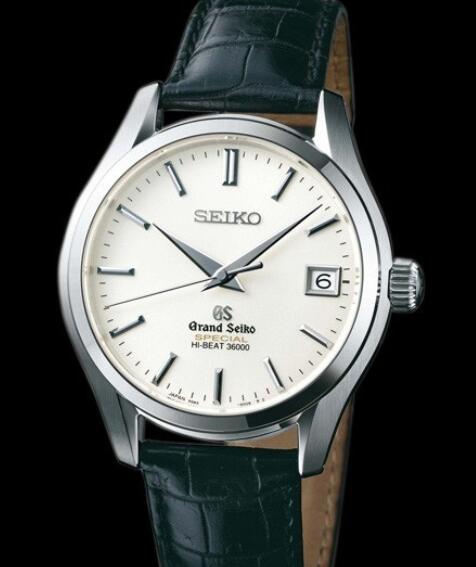 Seiko Watch Replica Grand Seiko Hi-Beat 36 000 Edition Spéciale SBGH019 White Gold - Crocodile Strap