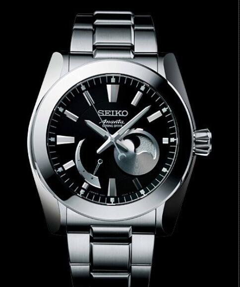 Seiko Watch Replica Spring Drive Phase de Lune Ananta SNR023 Steel