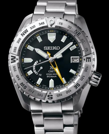 Seiko Watch Prospex LX Spring Drive GMT Seiko SNR025 Titanium - Bracelet Titanium