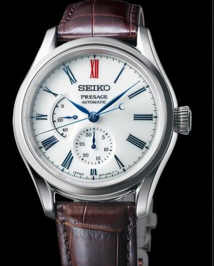 Seiko Watch Presage Automatic Power Reserve Arita Porcelain Seiko SPB093 Stainless Steel - Strap Crocodile