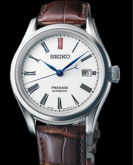 Seiko Watch Presage Automatic Arita Porcelain Seiko SPB095 Stainless Steel - Strap Crocodile