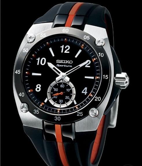 Seiko Watch Replica Petite Seconde Pour Hommes Sportura SRK025 Steel - Titanium Carbide Treatment