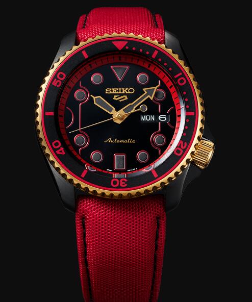 Seiko 5 Sports Replica Watch STREET FIGHTER V Limited Edition KEN model SRPF20K1