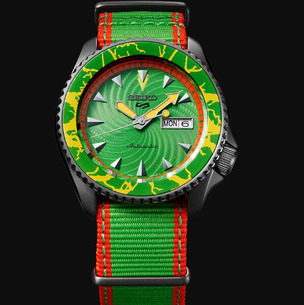 Seiko 5 Sports Replica Watch STREET FIGHTER V Limited Edition BLANKA model SRPF23K1