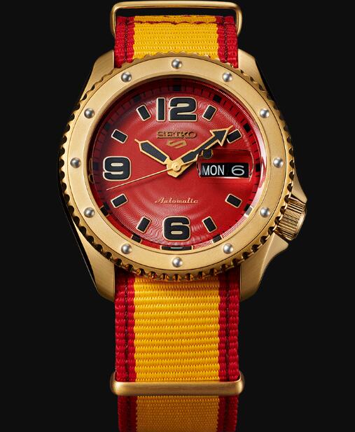 Seiko 5 Sports Replica Watch STREET FIGHTER V Limited Edition ZANGIEF model SRPF24K1