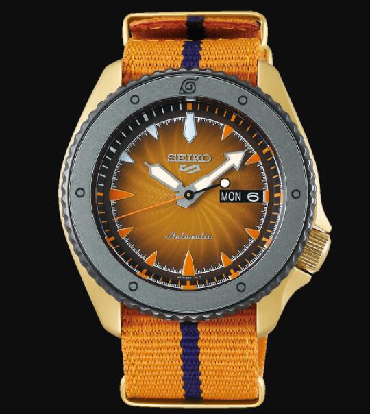 Seiko 5 Sports NARUTO & BORUTO Replica Watch NARUTO UZUMAKI Model SRPF70K1