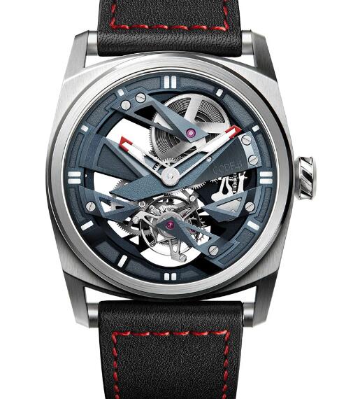 Code41 T360 Tourbillon NativeDNA Blue, Grey & Red Replica Watch T360-C1-42-TI5-BG-RD