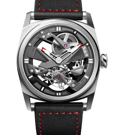 Code41 T360 Tourbillon NativeDNA Black & Red Replica Watch T360-C1-42-TI5-BK-RD