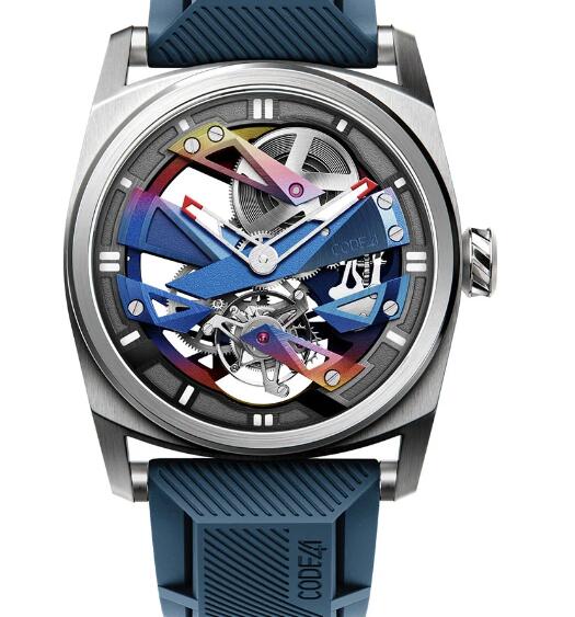 Code41 T360 Tourbillon NativeDNA Rainbow & Red Replica Watch T360-C1-42-TI5-RB-RD