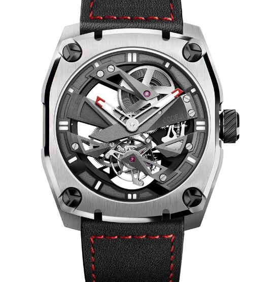 Code41 T360 Tourbillon Stratom Black & Red Replica Watch T360-C2-42-TI5-BK-RD