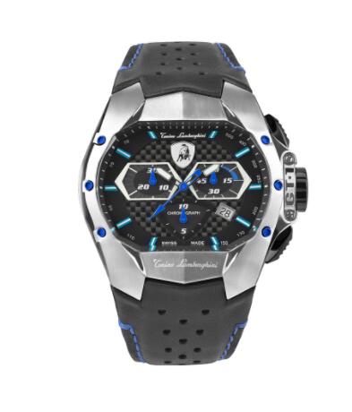Lamborghini GT1 SS Chrono Watch Blue Copy Watch T9GC-SS