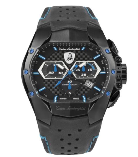 Lamborghini GT1 Chrono Watch blue Fake Watch T9GC